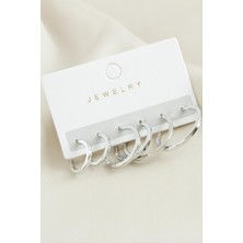 Nacario 6 Adet Ezme Halka Küpe