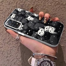 HONTINGA Xiaomi Redmi Note 12 Pro 4g ile Uyumlu Kılıfı Silikon Kenar Sert Arka Düşüme Önleyici Basitlik Anti Düşme Kamera Korumali Kedi Desen Telefon Kılıf Kadın ve Erkek Için Uygundur K1-0623