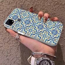 HONTINGA Realme C15 ile Uyumlu Kılıfı Silikon Kenar Sert Arka Düşüme Önleyici Basitlik Anti Düşme Kamera Korumali Retro Desen Telefon Kılıf Kadın ve Erkek Için Uygundur K1-0625