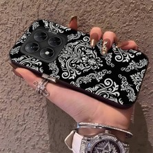 HONTINGA Poco X7 ile Uyumlu Kılıfı Silikon Kenar Sert Arka Düşüme Önleyici Basitlik Anti Düşme Kamera Korumali Retro Desen Telefon Kılıf Kadın ve Erkek Için Uygundur K1-0625