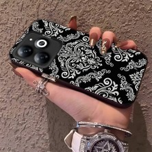 HONTINGA Tecno Spark 20C ile Uyumlu Kılıfı Silikon Kenar Sert Arka Düşüme Önleyici Basitlik Anti Düşme Kamera Korumali Retro Desen Telefon Kılıf Kadın ve Erkek Için Uygundur K1-0625