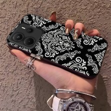 HONTINGA Xiaomi Redmi Note 14 4g ile Uyumlu Kılıfı Silikon Kenar Sert Arka Düşüme Önleyici Basitlik Anti Düşme Kamera Korumali Retro Desen Telefon Kılıf Kadın ve Erkek Için Uygundur K1-0625