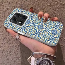 HONTINGA Poco X7 ile Uyumlu Kılıfı Silikon Kenar Sert Arka Düşüme Önleyici Basitlik Anti Düşme Kamera Korumali Retro Desen Telefon Kılıf Kadın ve Erkek Için Uygundur K1-0625