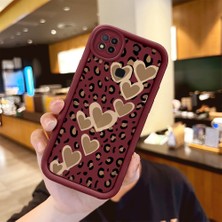 HONTINGA Xiaomi Redmi 10A ile Uyumlu Kılıfı Düşüme Önleyici Basitlik Anti Düşme Kamera Korumali Leopar Deseni Bordo Desen Yumuşak Silikon Telefon Kılıfı Kadın ve Erkek Için Uygundur K2-7083