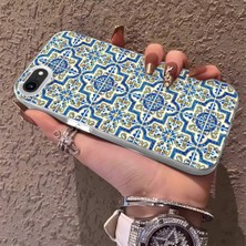 HONTINGA iPhone 7 ile Uyumlu Kılıfı Silikon Kenar Sert Arka Düşüme Önleyici Basitlik Anti Düşme Kamera Korumali Retro Desen Telefon Kılıf Kadın ve Erkek Için Uygundur K1-0625
