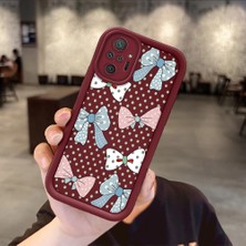HONTINGA Xiaomi Redmi Note 10 Pro ile Uyumlu Kılıfı Düşüme Önleyici Basitlik Anti Düşme Kamera Korumali Vintage Bow Bordo Desen Yumuşak Silikon Telefon Kılıfı Kadın ve Erkek Için Uygundur K2-7084