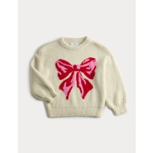 Marks & Spencer Fiyonklu Peluş Kazak (1-8 Yaş)