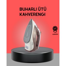 Allians Kahverengi Buharlı Ütü 2200W Sürekli Buhar 120G, Şok Buhar, Kolay Kullanım