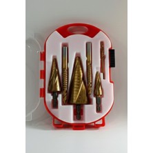 Kademeli Matkap Ucu Spiral Oval Kesim 6 Parça Sac Delme Hss Titanyum Lenox Tools