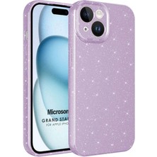 Microsonic Apple iPhone 15 Plus Kılıf Grand Stardust Lila