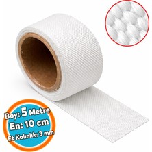 Nzb Isı Yalıtım Yanmaz Bant Takviyeli Amyant Lifli 5 Metre En: 10 cm Kalınlık: 3 mm Cam Elyaf Sargı Bezi