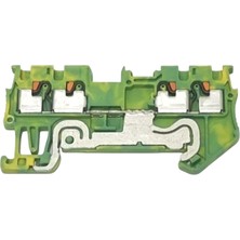Phoenix Contact 4 Konumlu Topraklama Klemensi (Terminal Blok Konnektörü) - Pt 1,5/s-Quattro-Pe - 3'lü Paket
