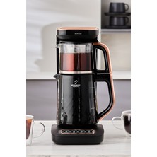 Allians Smart Çay Makinesi 4'ü Bir Arada, Siyah Bakır Renkli, Akıllı ve Şık