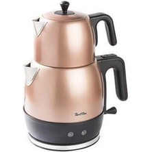 Allians Şık Rose Gold Çelik Çay Makinesi, Pratik ve Hızlı Demleme Özelliği
