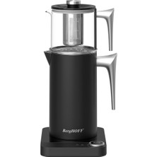 Allians Şık Siyah Gümüş 1.7l Çay Makinesi, Hızlı ve Kolay Demleme