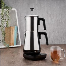 Allians A850 Modern Elektrikli Çay Makinesi French Press Siyah