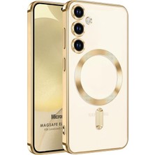 Microsonic Samsung Galaxy A36 Kılıf Magsafe Luxury Electroplate Gold