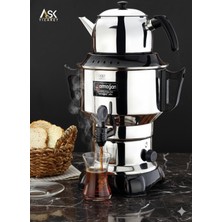 Allians Elektrikli 4,5 L Çelik Semaver Çaycı, Sade ve Şık Tasarım