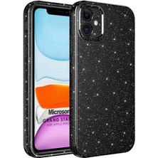 Microsonic Apple iPhone 12 Kılıf Grand Stardust Siyah