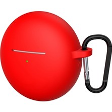 Microsonic Huawei Freebuds 7i Mat Silikon Kılıf Kırmızı