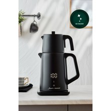 Allians Siyah Çift Duvarlı Paslanmaz Çelik Çay Makinesi Wi-Fi ile Kontrol