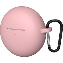 Microsonic Huawei Freebuds 7i Mat Silikon Kılıf Pembe