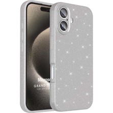 Microsonic Apple iPhone 16 Plus Kılıf Grand Stardust Gümüş