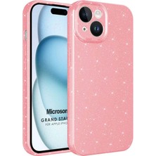 Microsonic Apple iPhone 15 Plus Kılıf Grand Stardust Pembe
