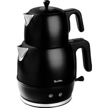 Allians Pratik ve Şık Siyah Çelik Çay Makinesi 1.2l ve 1.7l Seçenekleri