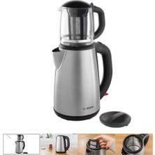 Bosch Paslanmaz Çay Makinesi, Hızlı ve Kolay Demleme, Dayanıklı Tasarım