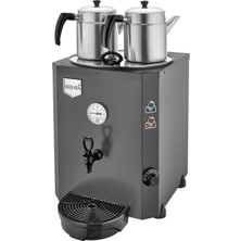 Allians Jumbo Çay Makinesi 23 Lt, Demlikli, Siyah, Pratik ve Hızlı Demleme