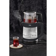 Allians Pratik ve Şık Cam Demlikli Çay Makinesi, Kolay Kullanım ve Lezzetli Çay Keyfi