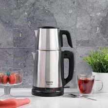 Allians 1800 W Paslanmaz Çelik Çay Makinesi, Pratik ve Şık Tasarım