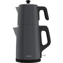 Altus Gri Çay Makinesi, Hızlı ve Kolay Demleme, Modern Tasarım