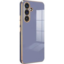 Microsonic Samsung Galaxy S25 Fe Kılıf Olive Plated Lavanta Grisi