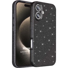Microsonic Apple iPhone 16 Plus Kılıf Grand Stardust Siyah