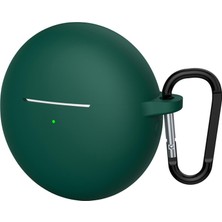 Microsonic Huawei Freebuds 7i Mat Silikon Kılıf Koyu Yeşil