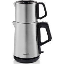 Arzum 2200W Çelik Çay Makinesi, Kolay Demleme ve Sıcak Tutma Özelliği