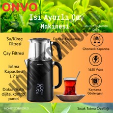 Onvo Dijital Kontrol Panelli Elektrikli Çay Makinesi, Pratik ve Güvenilir