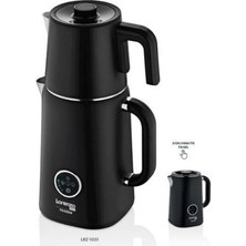 Allians Dokunmatik Çelik Çay Makinesi ve Su Isıtıcı, Otomatik Sıcak Tutma, Mat Siyah