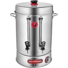 Allians Basmalı Metal Model 15 Litre Çay Makinesi, 160 Bardak Kapasiteli