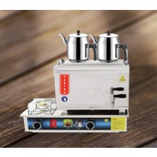 Allians 20LT Tüplü Çay Semaveri, 2 Hazneli, Tek Ocaklı, Demliksiz, Pratik Kullanım