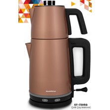 Allians 2200W Paslanmaz Çelik Çay Makinesi ve Su Isıtıcı, Şık ve Güçlü Tasarım