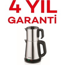 Allians Gri Sonat Inox Çay Makinası, Şık ve Dayanıklı, Pratik Kullanımlı
