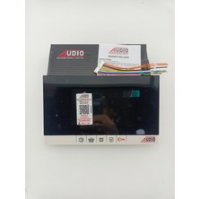 AUDIO 001181B 4.3″ Görüntülü Diafon Bus Plus (Mekanik Butonlu - Beyaz Şase) Siyah