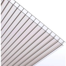 Kaleli Çatı 10 mm Şeffaf Polikarbon Levha Çatı Sundurma Balkon Garaj Sera Kaplama 50X100 cm