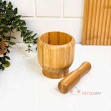 Kirazev Bambu Havan ve Tokmak – Doğal Mutfak Öğütücüsü