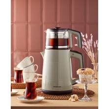 Allians 2l Çay ve Kettle Seti, Ekru, Modern ve Şık Tasarım