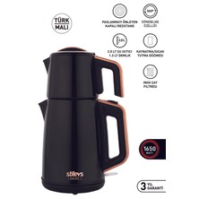 Allians Inox Siyah Çay Makinesi, Pratik ve Şık Çay Keyfi Için Ideal Seçim