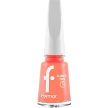 Flormar Quick Dry Hızlı Kuruyan İnce Yapılı & Parlak Bitişli Oje (QD46 Summer Song) 8682536040587